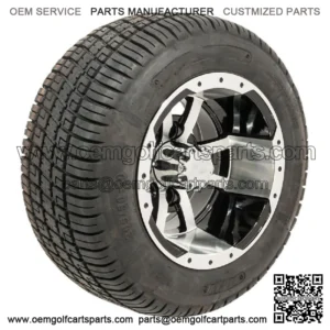 Set Of 4 10" Golf Cart Wheels On Low Profile Tires Combo