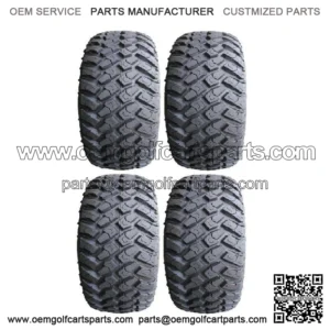 Full set of MotoSport Hammer (4ply) 23x9.5-12 Golf Cart Tires (4)