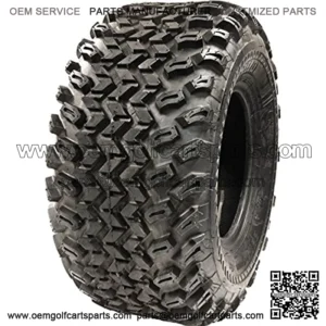 P334 Golf Cart Tire- 22 x 11-10 -All Terrain Golf Cart Tires, Four-Ply Rated Quad Tire, Utility Terrain Vehicle Tire with 15.5 Millimeters Tread Depth, General Purpose Golf Tire, 22 x 11-10