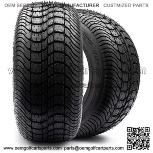 205/50-10 Dot Street Tires for Ezgo, Club Car, Yamaha Golf Carts (205/50-10, Set of 2 Tires)