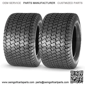 24x12.00-12 Turf Lawn Mower Golf Cart Tractor Tires 4Ply P332 Tubeless, Set of 2