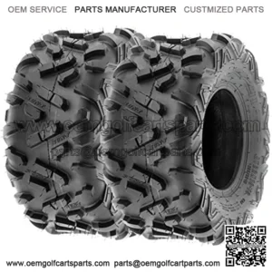 Set of 2 Power.II 18x9.5-8 ATV UTV Off-Road Tires, All-Terrain, 6 PR, Tubeless A051