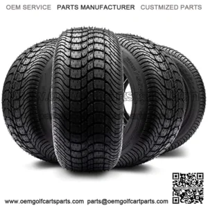 205/50-10 DOT Street Tires for EZGO, Club Car, Yamaha Golf Carts (205/50-10, Set of 4 Tires)