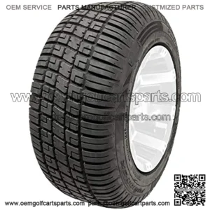 Fusion 18 S/R Steel Belted Radial Golf Cart Street Tire Designed for Optimal Street Use (205/50-10)