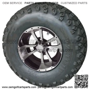 Set of 4 - 10 inch Storm Trooper Machined Wheels on 22 inch A/T Tires
