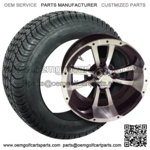 Set Of 4 10" Storm Trooper Golf Cart Wheels On Duro Low Profile Tires Combo