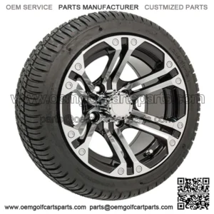Set of 4 - 12 inch Specter Wheels (Machined) On Low Profile Street Tires