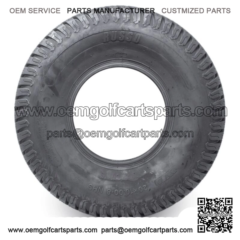 2PK 20X10.00-8 Turf Trac Master Lawn 20X10-8 4 Ply Rated Mower Set Pair Of Tires