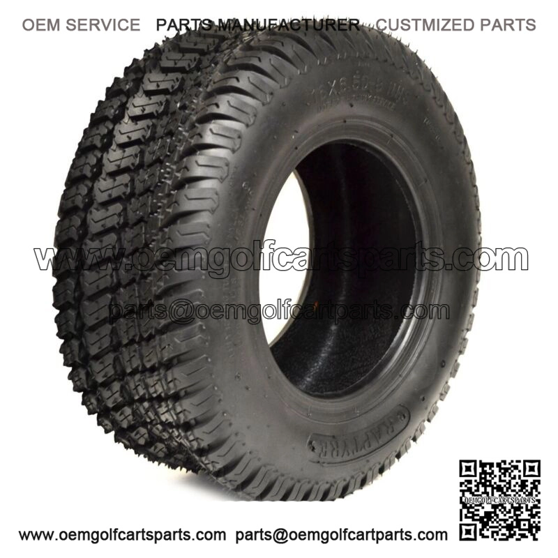 (2) 16/6.50-8 16/6.50x8 Lawnmower Golf Cart Turf 4 ply Tubeless Tires