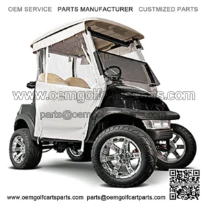 White 3-Sided Straight Back Track-Style Enclosure (Fits 1994-2013)