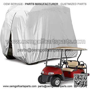 4 Passenger 400D Waterproof Sunproof Golf Cart Cover Roof 80" L, fits EZ GO, and Yamaha, Dustproof and Durable