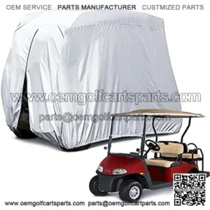 Himal 4 Passenger 400D Waterproof Sunproof Golf Cart Cover roof 80" L, fits EZ GO, Club Car and Yamaha, Dustproof and Durable