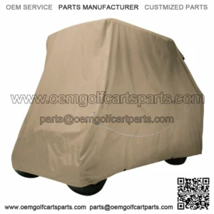 Classic Accessories Quick-Fit Cover for Golf Carts with Rear Seat and Short Roof