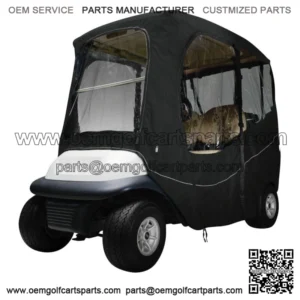 Classic Accessories Black 2 Passenger Deluxe Golf Cart Enclosure For Short Tops