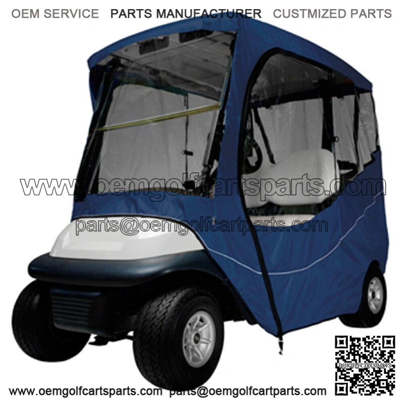 Classic Accessories 2 Passenger Golf Cart Navy Travel Enclosure For Short Top 68