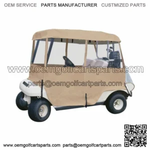 Fairway 2-Person Deluxe 4-Sided Golf Cart Enclosure, 66 x 53 Inch - Universal Fi
