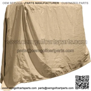 Golf Cart 4 Passenger Deluxe Beige Storage Cover Universal Fit for Extended Tops