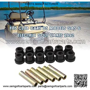 Bushing and Sleeve Kit EZGO TXT 1994 for Club Car DS, Golf Cart Front or Rear Leaf Spring & Front Upper A Arm Suspension,1015583 1012303 1992