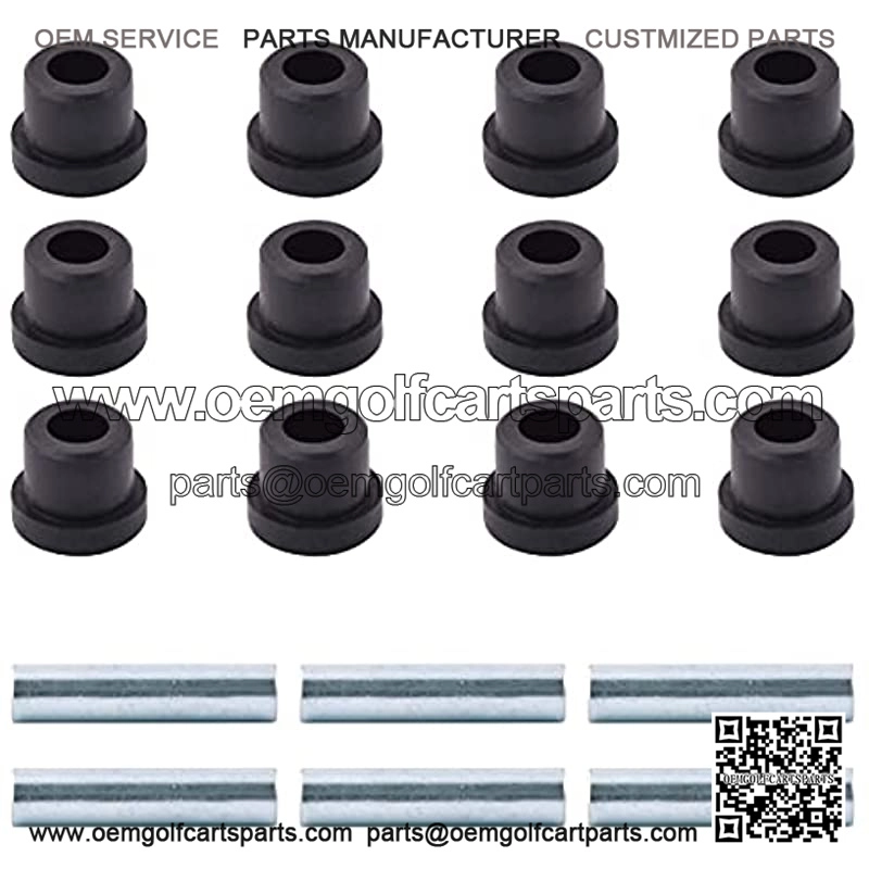 Spring Bushing Kit for DS Golf Cart G&E 1981-up and TXT 1994-up,Front & Rear/Shackle,1012303 1015583