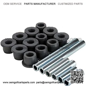 Golf Cart Front Lower Spring & Control A Arm Bushing Sleeve Kit for Club Car Precedent 2004-up Gas and Electric