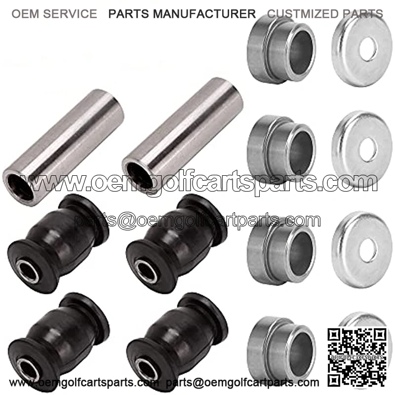 Golf Cart Front Lower Arm Bushing Kit for Yamaha G&E G22 G29,Front Control Arm Bush Collar Thrust Cover OEM #2HR-23526-00-00/90381-18001-00/90387-12016-00/JN6-F2124-10-00/401-22128-01-00