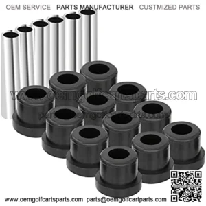 EZGo TXT Golf Cart Rear Leaf Spring Bushing Kit, 6 Sleeves and 12 Bushings for TXT Medalist 1994-Up Gas/Electric Golf Buggy Models, OEM Part No.#: 70289G02, 70291G01