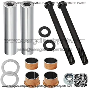 Golf Cart Spindle Bushings Kit fit EZGO RXV 2008-UP & EZGO TXT/PDS 2001-UP, Bushing Spindle, King Pin Tubes, ClCopper Sleeves Kit, OEM#70648-G01 70749G01 70745G01