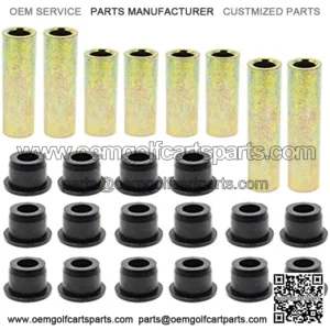 Front Lower Spring + Front Upper A Arm Suspension for Club Car DS Bushing Kits by Carbhub, Replace Urethane Bushings 1016346, Inner Bronze Sleeve 1016349, Outer Bronze Sleeves 1016350