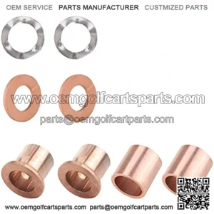 Golf Cart Upper/Lower Spindle Bronze Bushing King Pin Bushing Fits Club Car DS 1981 Up,Replace OEM 8067, 7048, 1010150, 101638