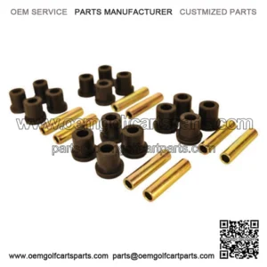 Front Rear Leaf Spring Bushing Set For Club Car DS Carryall Golf Cart, Set of 4