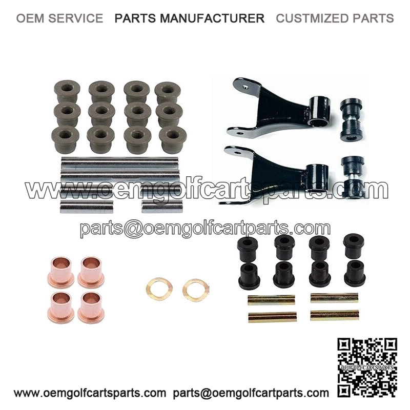 Golf Cart Front Rear end Bushing Kit W/ Shackle for Club Car Precedent 2004-2013