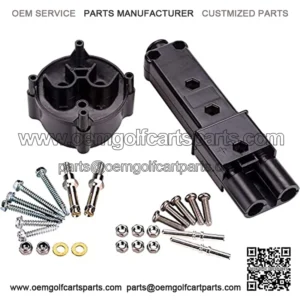 48 Volt MAC DC Charger Handle Plug and Receptacle Kit for Yamaha G19 & G22 Electric Golf Cart, OEM# JR1-H235A-00 JR1-H6181-02-00