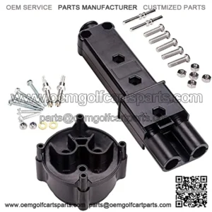 Golf Cart Charger Plug Kit,Yamaha DC Receptacle Charger Plug for Yamaha 48 Volt Modes G19/G22, JR1-H235A-00+JR1-H6181-02-00