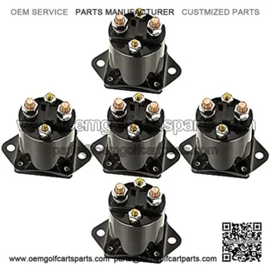 5Pcs/Set 36V Solenoids 4 Terminals 8016 for Club Car Golf Carts 1976-1998