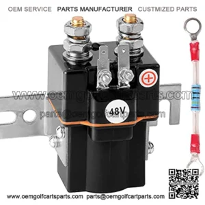 Club Car 48V Solenoid and Resistor Assembly for 1995-up DS & 2004-up Precedent Golf Cart -