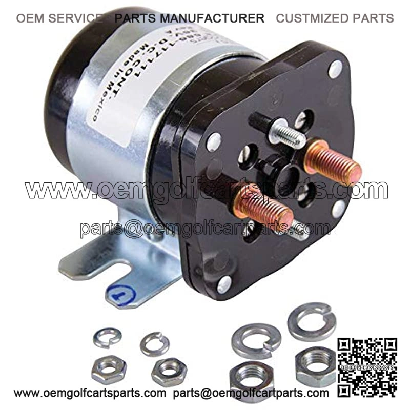 435-361 Starter Solenoid, Replaces Club Car: 1016072, Columbia: 71458-87, E-Z-Go: 20468G1, Yamaha: Jf3-H1950-00, Hardware Included, 36V, 586 Series