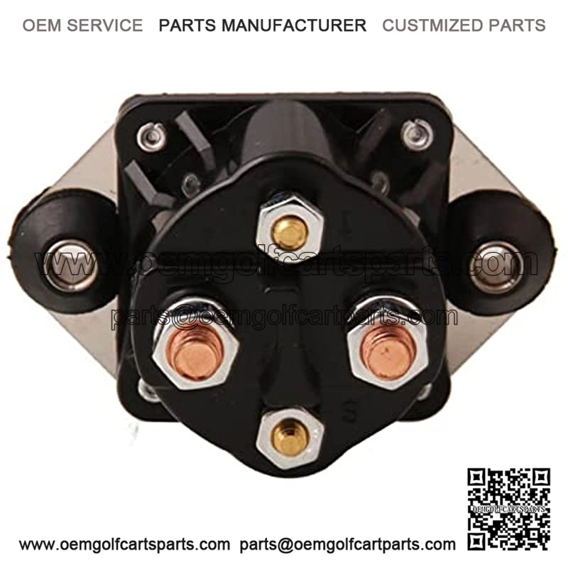 V??lvula solenoide de 12 V, 4 terminales de repuesto solenoide para carro de golf de 1984 en adelante y carritos de golf de gas precedente de coche de club 2004 en adelante