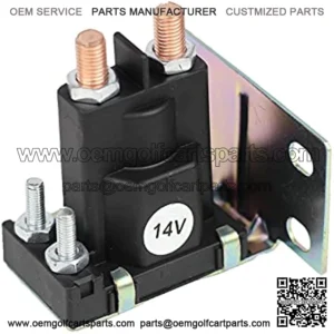 Golf Cart Solenoid 14 Volt 200A 4 Terminal Replacement for 1994-Up EZGO E-Z-GO TXT Gas Medalist ST Series 27153-G01 27153G01 612813