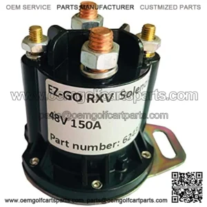 EZGO RXV Electric Golf Cart Solenoid, 48V 150A,4 Terminal OEM# 624317,649373