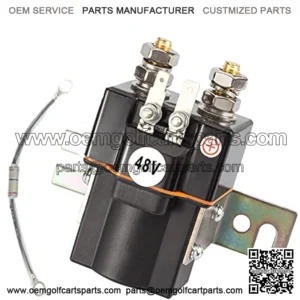 Club Car 48V 4 Terminal Solenoid Coil, Fits 1995-UP DS and 2004-2008 Precedent Golf Carts, OEM# 101908701 102774701, 5722 Suit(Solenoid and Resistor Assembly)