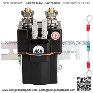 Golf Cart 48V Solenoid for Club Car DS & Precedent 2000-up, with Resistor, OEM# 101908701 102774701 1014947