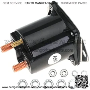 36V Electric 4 Terminal Golf Cart Solenoid Fit for 1976-1998 Club Car DS Golf Cart Replace 8016 1PCS