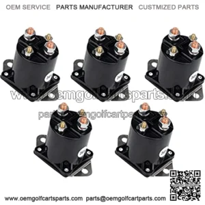 Golf Cart 36V 4 Terminals Solenoids Compatible with 1976-1998 Club Car DS Golf Cart.Replace# 8016 ??5Pcs ??
