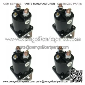 (4) 12V Solenoid Switch 1013609 for 1984-Up Club Car DS, Precedent Gas Golf Cart