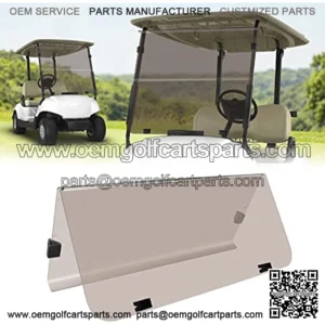TechInovat G14 G16 G19 (1995-2003) for Yamaha Tinted Golf Cart Windshield Fold Down With Gas and Electric Model (Tinted)