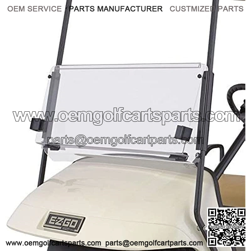 Mr. Golf Cart EZGO TXT 1995-2013 Clear Fold Down Impact Resistant Windshield for EZGO TXT Golf Carts