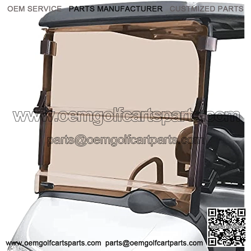 Golf Cart Folding Tinted Winshield for EZGO RXV 2008-up, Fold Down Upgrade Thicker Polycarbonate(PC), Strong Impact and Shatterproof