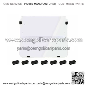 For Club Car DS Clear Windshield 1982-2000.5 New Golf Cart Folding Polycarbonate