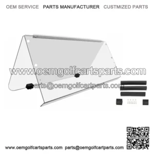 Clear Folding Windshield For 1995-2003 Yamaha G14 G16 G19 Golf Cart Part PC