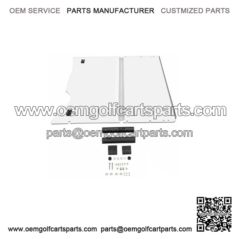 EZGO E-Z-GO Fold Down Windshield Windscreen RXV Golf Cart CLEAR